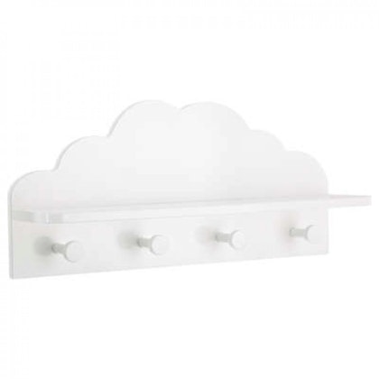 Shelf cloud for the children's room, white
