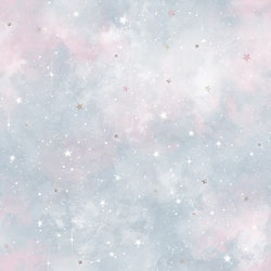 Dekorillo, tapet Cosmos sky blue and pink