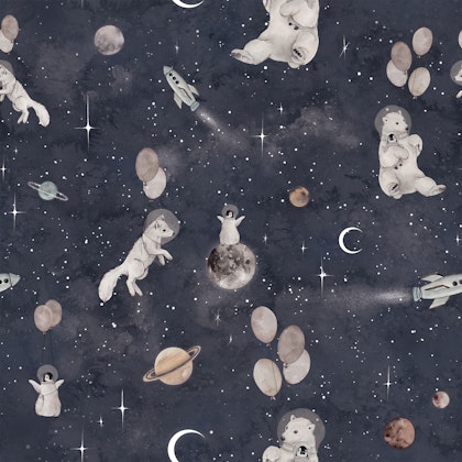 Dekorillo, wallpaper Polar cosmos navy blue