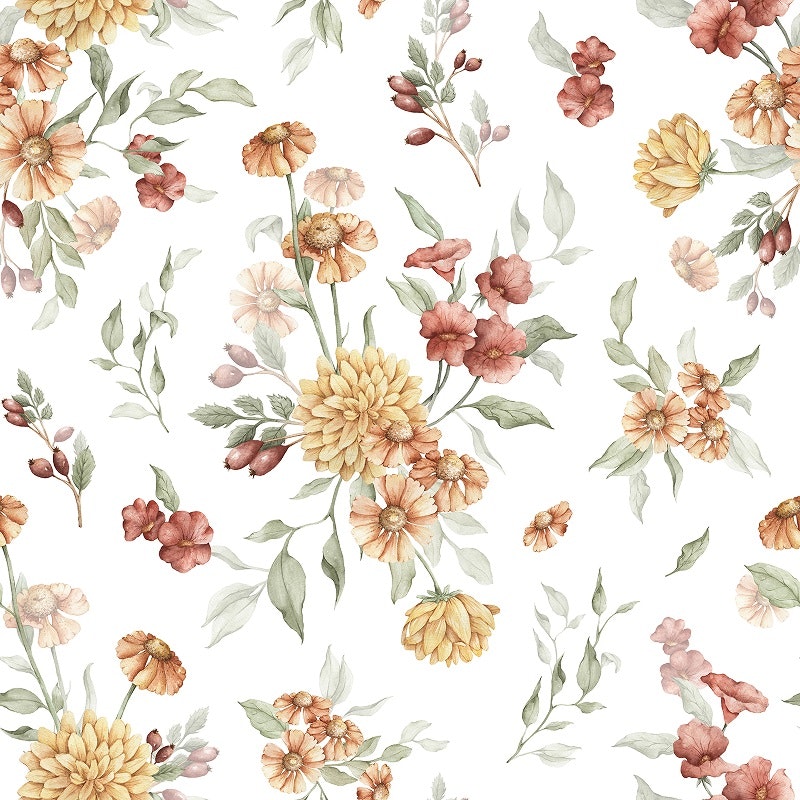 Dekorillo, wallpaper Golden flowers 