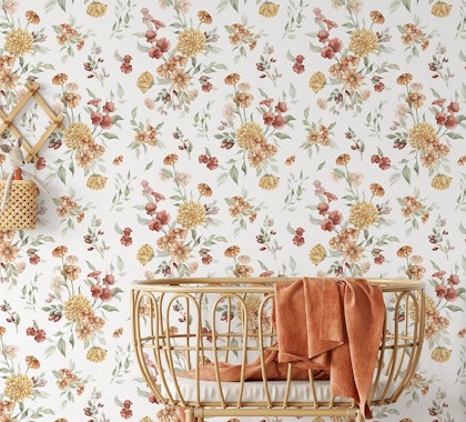 Dekorillo, wallpaper Golden flowers