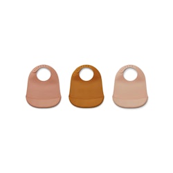 Liewood, Maru haklapp i silikon 3-pack, Rose multi mix