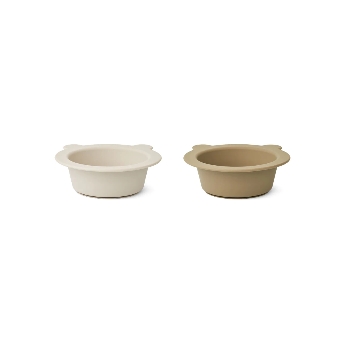Liewood, Peony silicone suction bowl set of 2, Sandy oat mix 