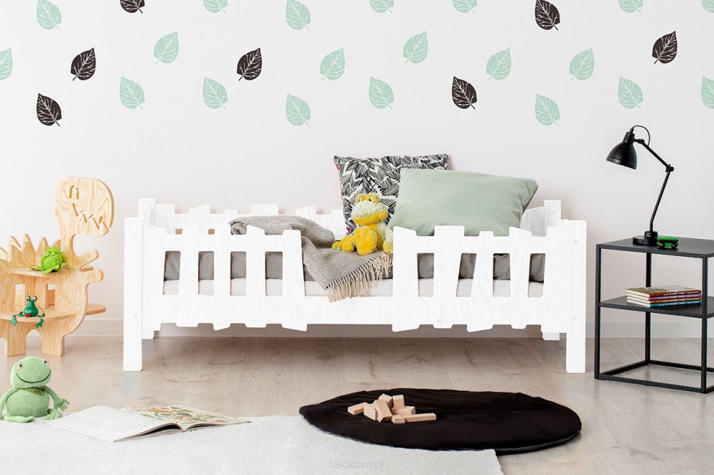 Children's bed with guard rail, Lulu 4 Children's bed with guard rail, Lulu 4