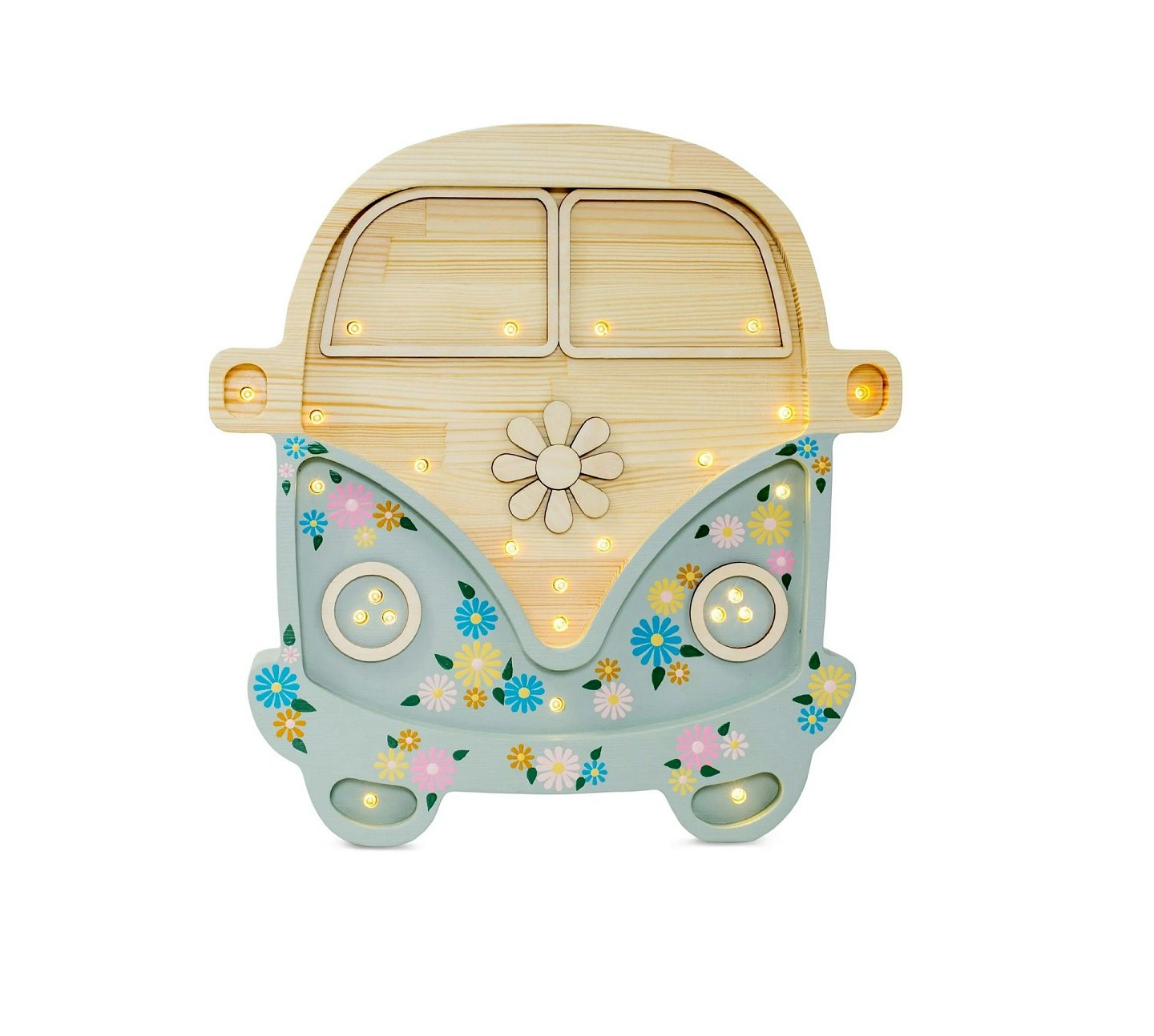 Little Lights, Night light for the children's room, Flower power bus 