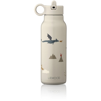 Liewood, Falk thermos water bottle, Little dragon dark sandy mix