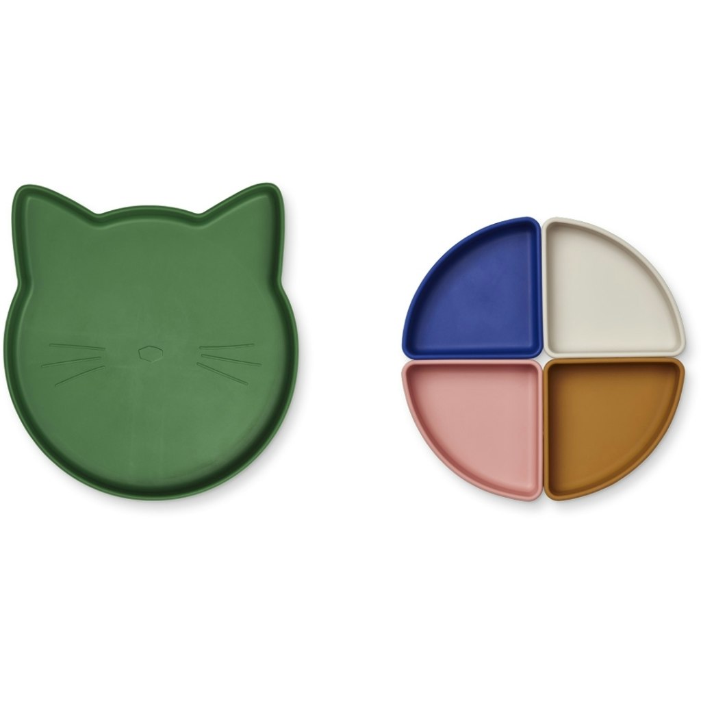 Liewood, Arne silicone divider plate, Cat eden multi mix 