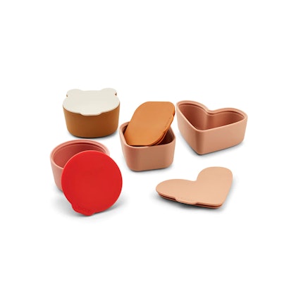 Liewood, Toto set of 4 silicone snack bowls, Rose multi mix