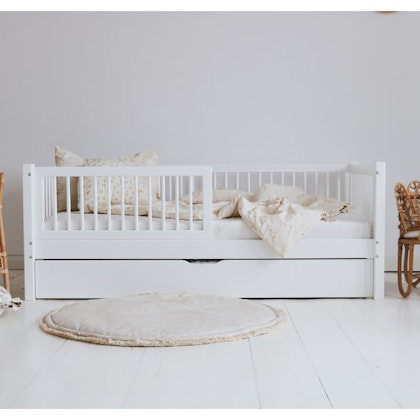 Children's bed Asta with guard rail and storage box