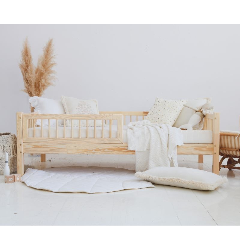 Alex bed with barrier (various sizes) Alex bed with barrier (various sizes)