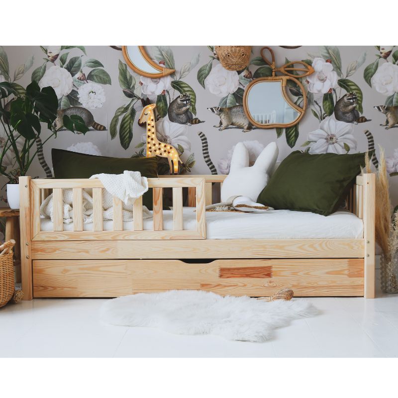 Children's bed Lisa with barrier and storage drawer/extra bed Children's bed Lisa with barrier and storage drawer/extra bed