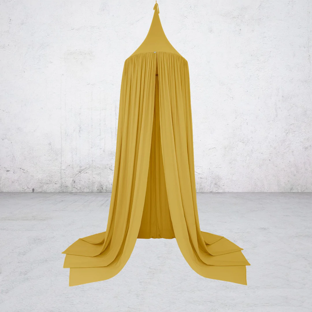 Numero 74, bed canopy with LED lights, sunflower yellow 