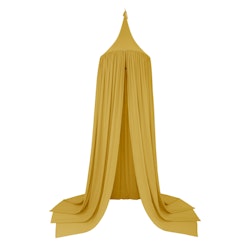 Numero 74, sänghimmel med ljusslinga, Sunflower yellow