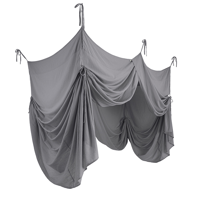 Numero 74, Bed drape bed canopy, Stone grey 
