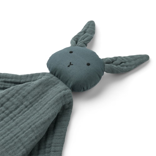 Liewood, Addison kanin snuttefilt, Whale blue
