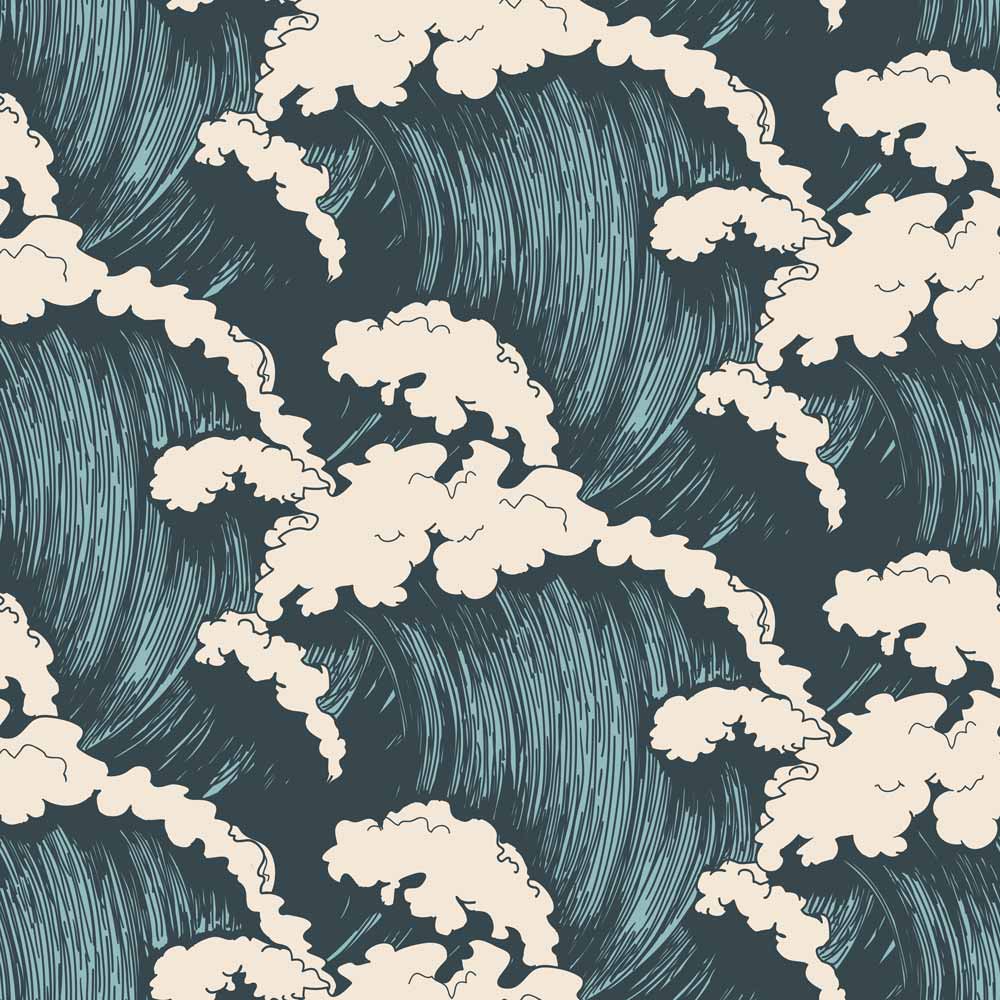 Dekornik, Wallpaper Ocean Waves 