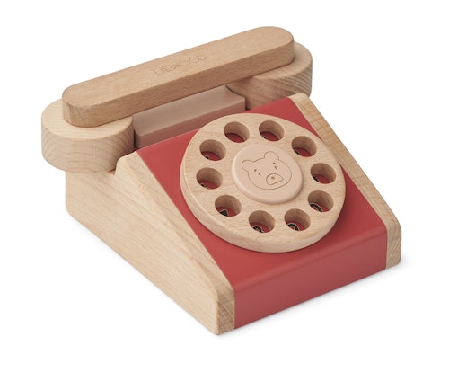 Liewood, Selma klassisk telefon, Apple red pale tuscany rose