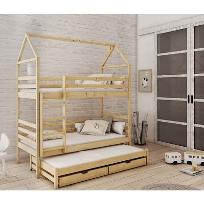 House bed bunk bed with three beds Dylan