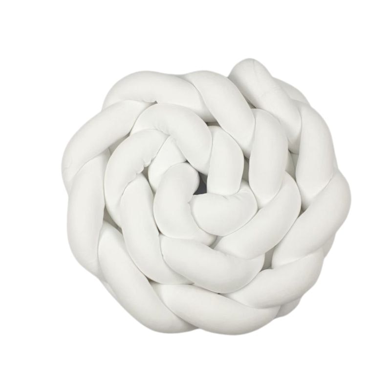 Babylove, bed bumper braided, white 