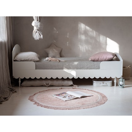 Woodluck, white babushka bed 90x200 cm