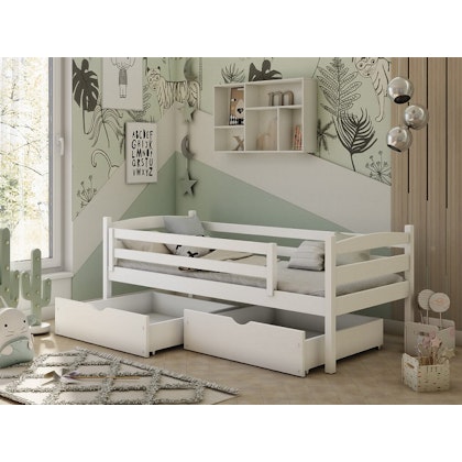 Children's bed with barrier, daybed Zoe