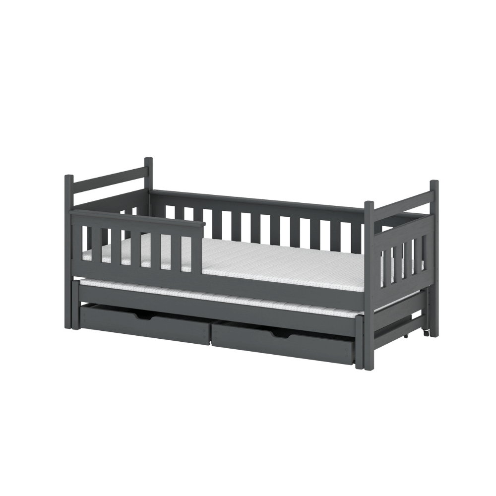 Children's bed with barrier and extra bed, Denize Children's bed with barrier and extra bed, Denize