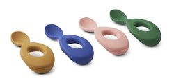 Liewood, Liva silikon sked 4-pack, Eden multi mix