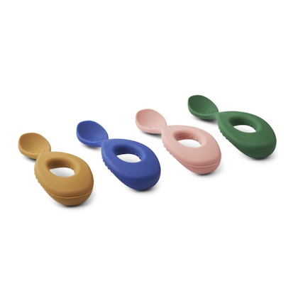 Liewood, Liva silicone spoon set of 4, Eden multi mix