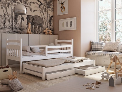Children's bed with extra bed, daybed Mateo