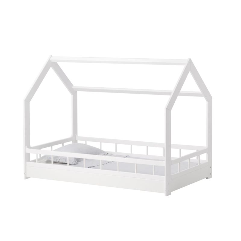 White house bed with cover for children's room 