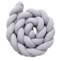 Babylove, bed bumper knot cushion, grey