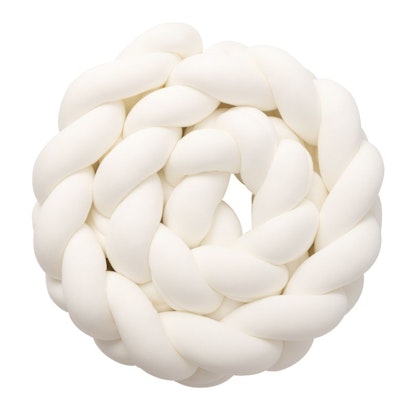 Babylove, bed bumper knot cushion, cream