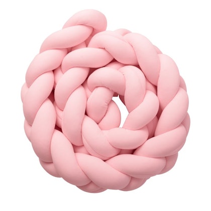 Babylove, bed bumper knot cushion, pink