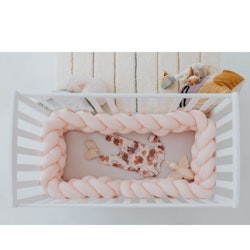 Babylove,bed bumper knot cushion,peach