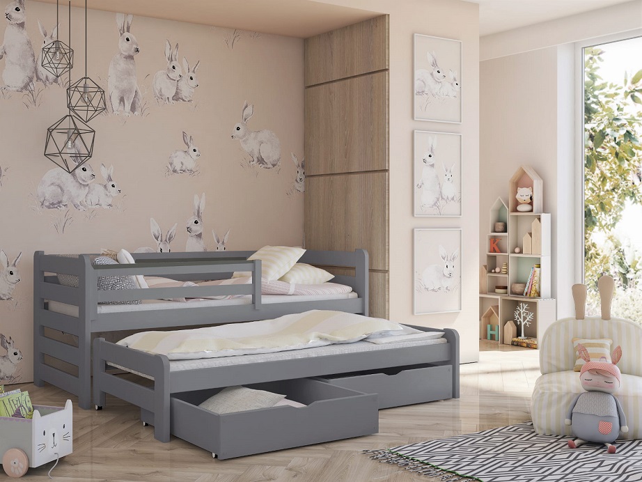 Children's bed with extra bed, daybed Sebastian Children's bed with extra bed, daybed Sebastian