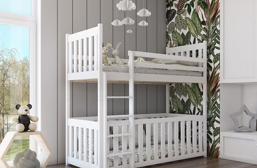 Bunk bed with barrier Casper Bunk bed with barrier Casper