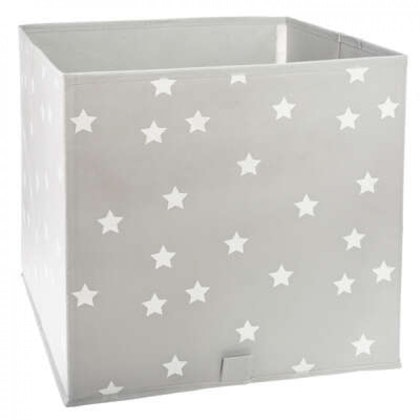Storage basket Grey stars