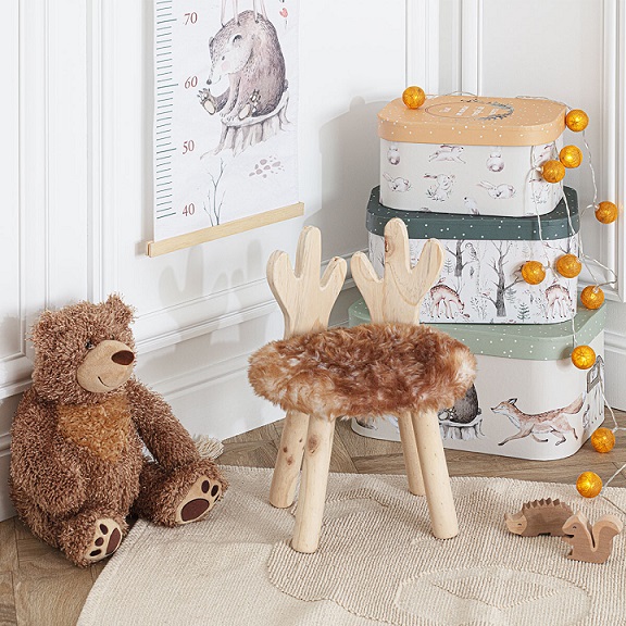 Wooden chair for the children's room, moose Wooden chair for the children's room, moose