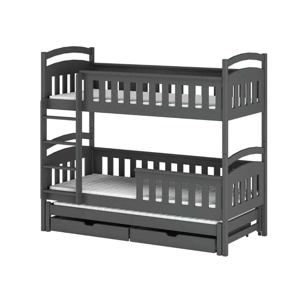 Bunk bed with barrier and three beds Heidi Bunk bed with barrier and three beds Heidi