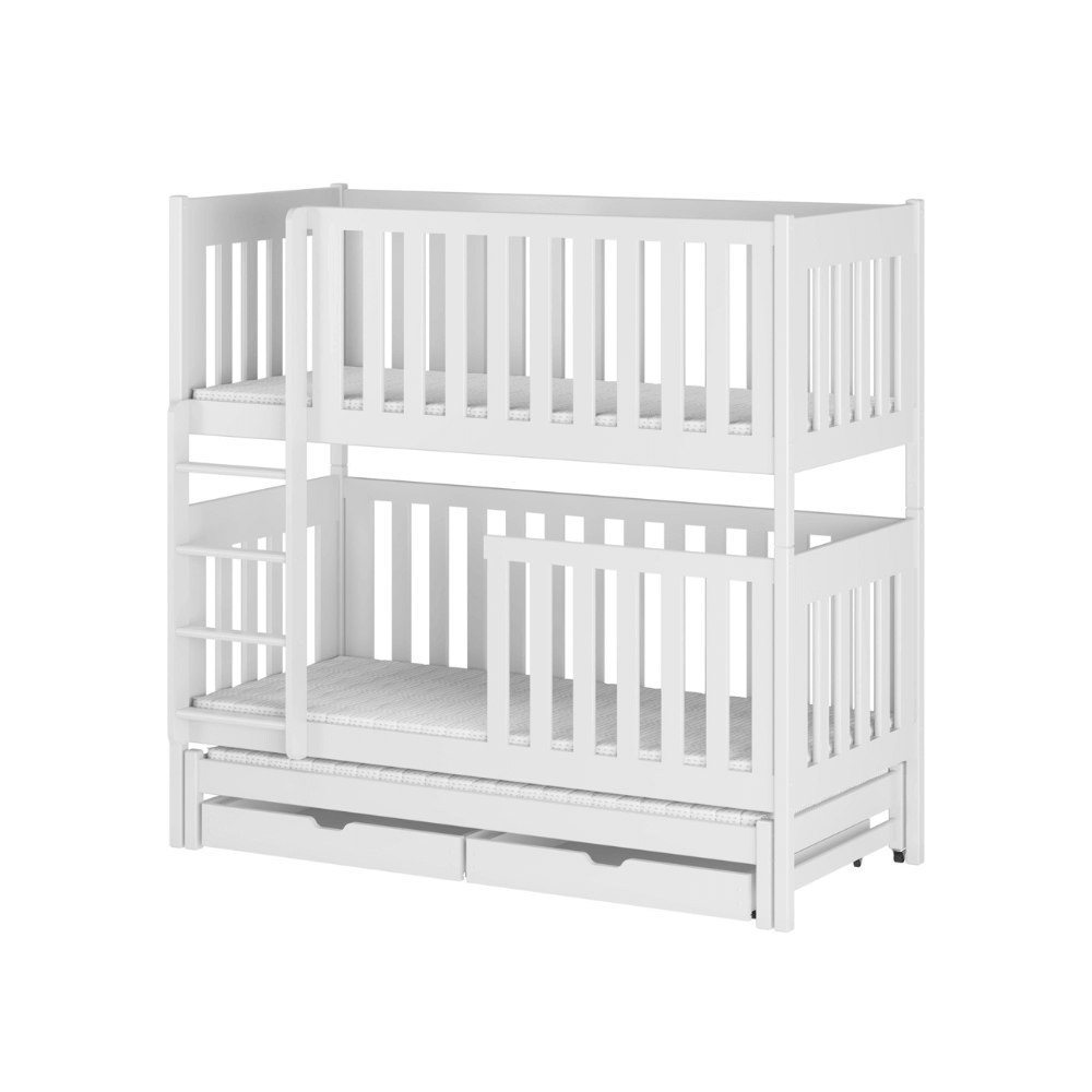 Bunk bed with barrier and three beds Ebba Bunk bed with barrier and three beds Ebba