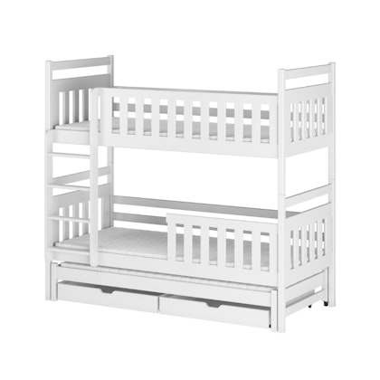 Bunk bed with barrier and three beds Katja