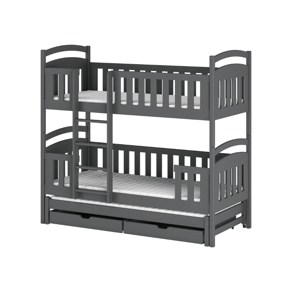 Bunk bed with barrier and three beds Liam Bunk bed with barrier and three beds Liam