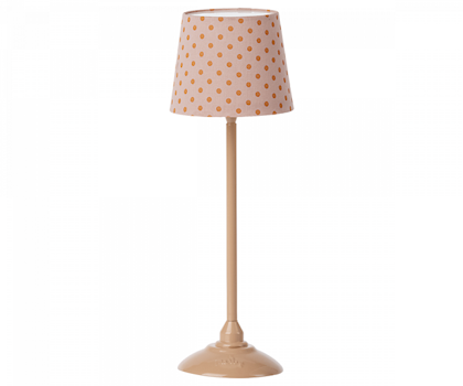 Maileg, floor lamp for dollhouse, dark powder