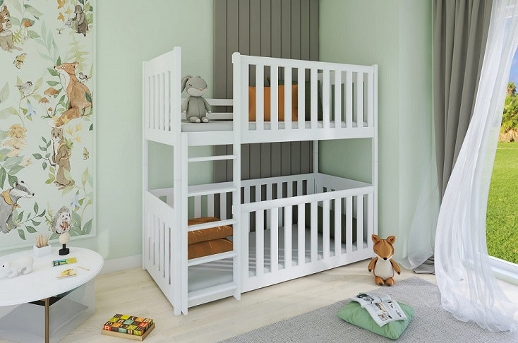 Bunk bed with barrier, Kalle Bunk bed with barrier, Kalle