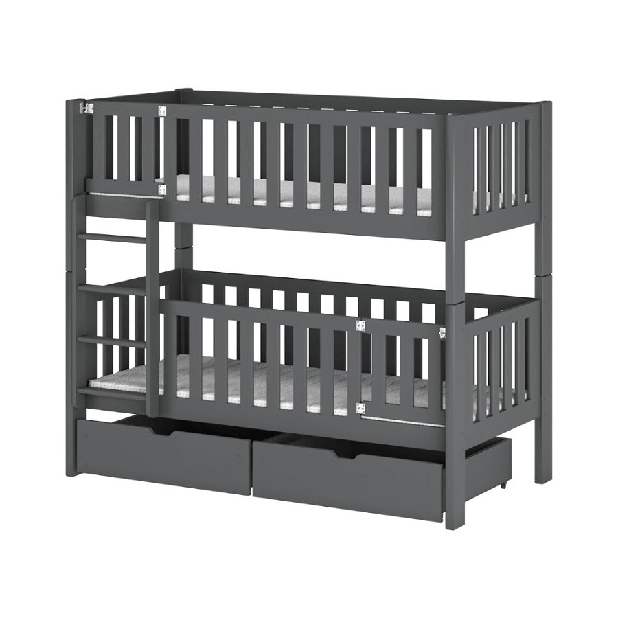 Bunk bed with barrier with lock, Kinley Bunk bed with barrier with lock, Kinley