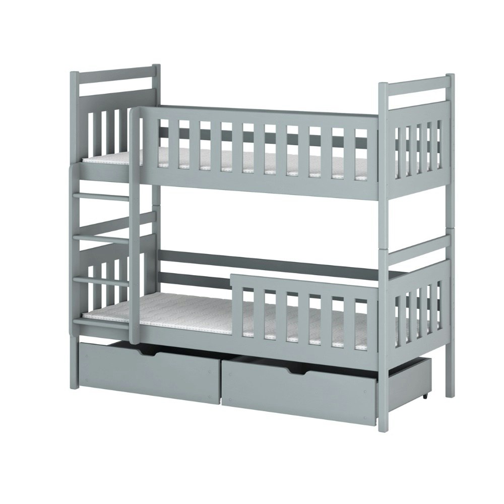 Bunk bed with barrier, Misty Bunk bed with barrier, Misty