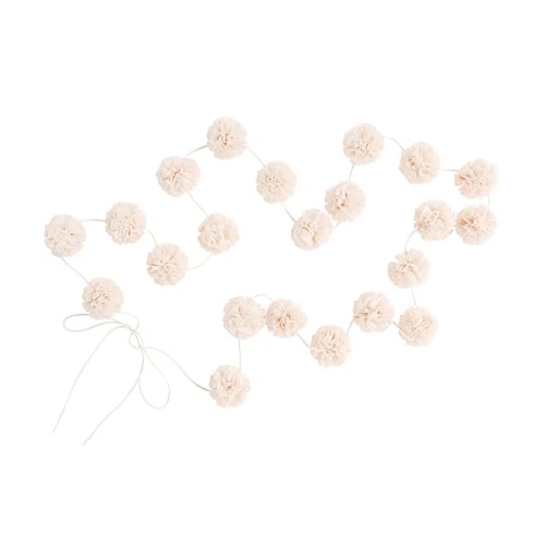 Spinkie Baby, garland pompom Cream