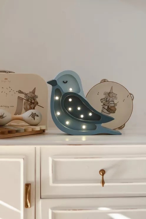 Little Lights, Night light for the children's room, Little bird Denim 