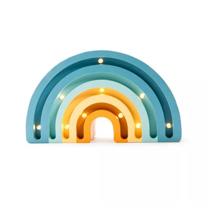 Little Lights, Night light for the children's room, Rainbow MINI denim blue