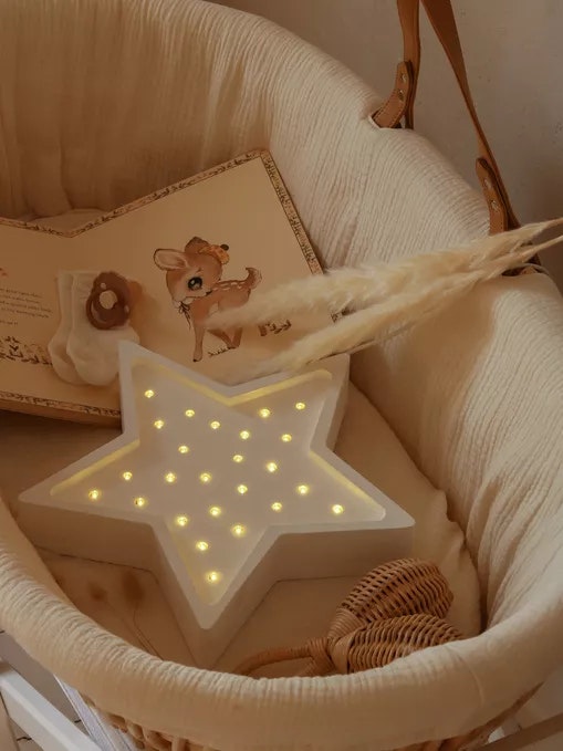 Night light for children's room white star lamp, Little Lights 